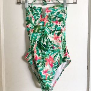 Tropical One Piece Swim Suit